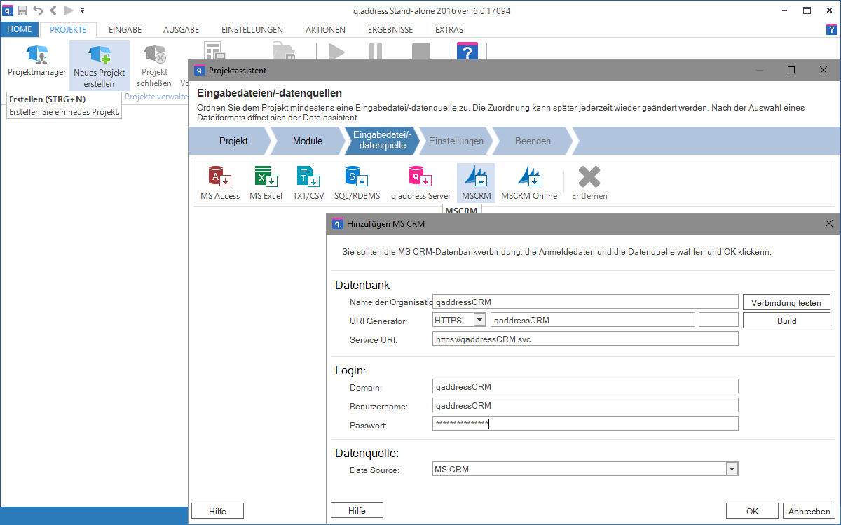 00040 CRM Project Datenbank Anbindung